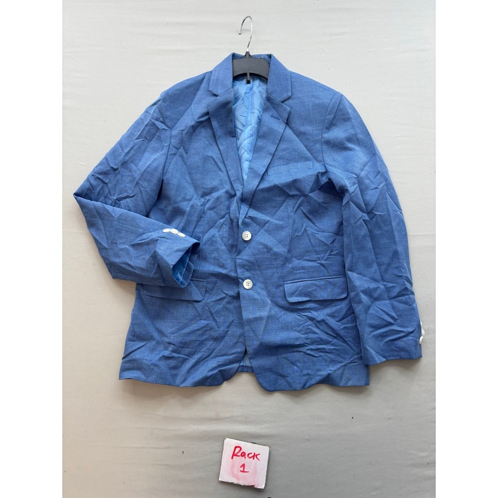 Van Heusen Boys Blue Two Button Blazer Jacket Size 16 Regular Formal Wedding